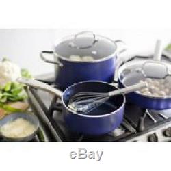 Blue Diamond 12-Piece Cookware Set Toxin Free Ceramic Nonstick Pots & Pans, Gift