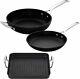 Brand New Genuine Le Creuset Toughened Non Stick 3 Piece Frying Pan & Grill Set
