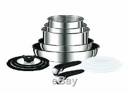Brand New Tefal L9409042 Ingenio Stainless Steel Pan Set, 13PC Silver