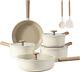 CAROTE Nonstick Pots and Pans Set, 11 Pcs Ceramic Cookware Sets, Healthy Non Set