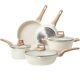 CAROTE Pots and Pans Set Non Stick Induction Hob Pan Set 8-Piece Cookware Set
