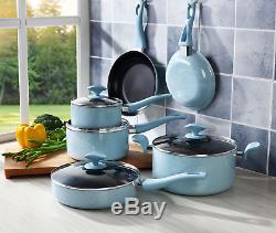 COOKSMARK Diamond-Infused Nonstick Induction Safe Cookware Set, Pots and Pans