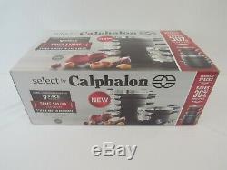 Calphalon 9-Piece Cookware Set Space Saving Pots & Pans Hard-Anodized, Nonstick