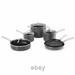 Calphalon Classic Pots And Pans Set 10 Piece Nonstick Cookware Set Grey