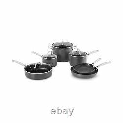 Calphalon Kitchen Classic Pots Pans 10 Piece Cookware Set Nonstick Grey 1943338