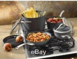 Calphalon Non Stick Cookware Set Sauce Fry Pan Pot Kitchen Aluminum Home 8 Piece