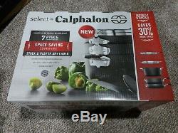 Calphalon Select Space Saving Hard Anodized Nonstick Starter Pan Set Cookware 7