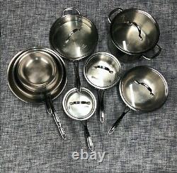 Calphalon Tri-Ply Stainless Steel 13 Pc Kitchen Pot & Pan Cookware Set (Used)