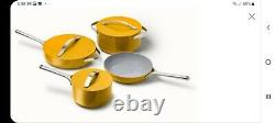 Caraway Home 7-Piece Non-Toxic Ceramic Nonstick Cookware Set Marigold