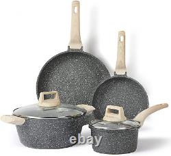 Carote Nonstick Pots and Pans Set, Granite Cookware Sets 4 Options