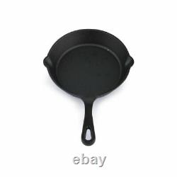 Cast Iron Non Stick Frying Pan Pre Seasoned BBQ Griddle Skillet Grill Frypan Set
