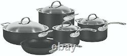 Chasseur Cing Etoiles 5pc Cookware Set Fry Pan/stock Pot Hard Anodised Nonstick