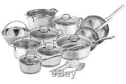 Chef's Star Professional Grade Stainless Steel 17 Piece Pots & Pans Set