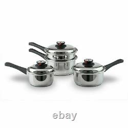 Chefs 17 Piece Waterless Stainless Steel Kitchen Mixing Cookware Set