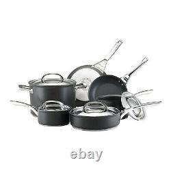 Circulon 80580 Acclaim 10-Piece Nonstick Cookware Pots and Pans Set (Black)