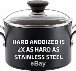 Circulon Acclaim Hard Anodized Nonstick Cookware Pots and Pans Set, 13 PC, Black