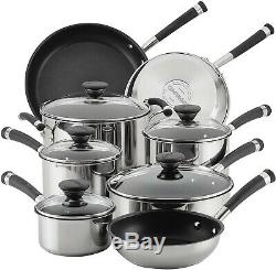 Circulon Acclaim Stainless Steel Nonstick Induction Pots and Pans set, 8 Pieces