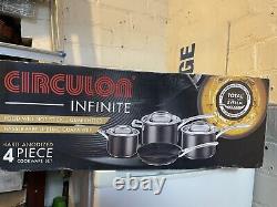 Circulon Infinite Saucepans and Frypan Set of 4 Non-Stick Rrp £229