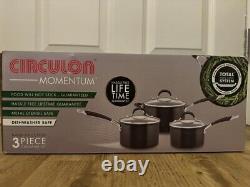 Circulon-Momentum Pots & Pans Set Non Stick Frying Pan and Saucepan Set Of 3