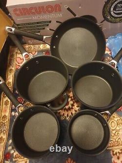 Circulon Momentum Pots and Pans Set 5 Piece Frying Pan & Saucepan Set Non Stick