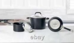 Circulon Premier Hard Anodised Induction 13 Piece Cookware Set in Black