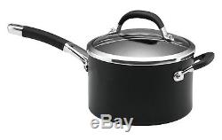 Circulon Premier Professional Hard Anodised Cookware Set Black 5 Piece Pots Pans