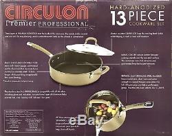 Circulon Premier Professional Hard Anodized 13 Piece Non Stick Pan Set in Bronze