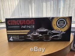 Circulon infinite 4 piece pan set BNIB never opened. Top of the range
