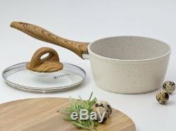 Cookware Ceramic Natural Stone Wood Energy Saving Pots Pans Saucepan Non Stick