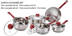 Cookware Cooking Pots And Pans Set 80 Piece Kitchen Starter Combo Utensils