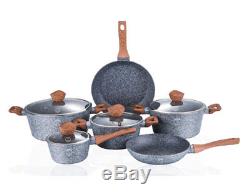 Cookware Set 10-pcs Pot Pan Saucepan Induction Hob GB Berlinger Haus Bh-1212