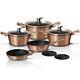 Cookware Set 10-pcs Pot Pan Saucepan Induction Hob GB Berlinger Haus Bh-1220n