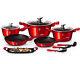 Cookware Set 12-pcs Pot Pan Saucepan Induction Hob GB Berlinger Haus Bh-1695