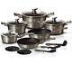 Cookware Set 15-pcs Pot Pan Saucepan Induction Hob GB Berlinger Haus Bh-1223n