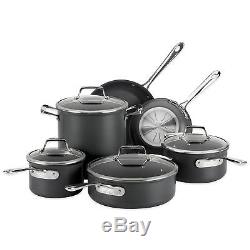 Cookware Set All-Clad B1 Hard Anodized Nonstick 10-Piece Pots and Pans Set
