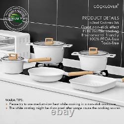 Cookware Set Non-Stick Scratch Resistant 100% PFOA Free Induction Aluminum Pots