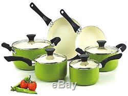 Cookware Set Pots And Pans Non-Stick Ceramic Coating 10-piece Cooking Kitchen
