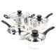 Cookware Set Pots And Pans Non-Stick Stainless Steel 7 Piece Cooking Kitchen