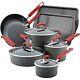 Cookware Set Rachael Ray Hard Anodized Nonstick Pots And Pans Dishwasher Safe