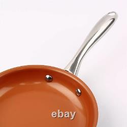 Copper 13 Pcs Non Stick Induction Cookware Set Fry Pan Cooking Pot Saucepan Lid