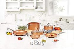 Copper Chef Elite 9 Piece Round Cookware Set As Seen on TV Non-Stick Pans NEW