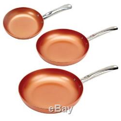 Copper Chef Elite 9 Piece Round Cookware Set As Seen on TV Non-Stick Pans NEW