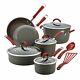 Cucina Hard-Anodized Aluminum Nonstick Pots and Pans Cookware Set 12-Piece