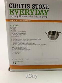 Curtis Stone Everyday Forged Dura-Pan Nonstick 10 piece Cookware Set