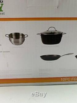 Curtis Stone Everyday Forged Dura-Pan Nonstick 10 piece Cookware Set