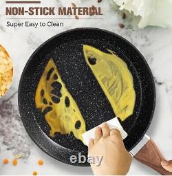 DishDelight 15 Piece Non-Stick Cookware Set, Nonstick Induction