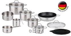 ELO Germany 14 PC 18/10 Stainless Steel Kitchen Induction Cookware Pot & Pan Set