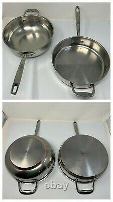 Emeril All Clad Cookware 12 Piece Set Stainless Steel Copper Core with Lids