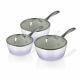 Fearne by Swan Lilac 3 Piece Enamel All Hob Pan Set Fast Delivery