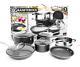 GRANITEROCK 10 Piece Cookware Set, As Seen On TV, Fry & Quart Sauce Pans & More